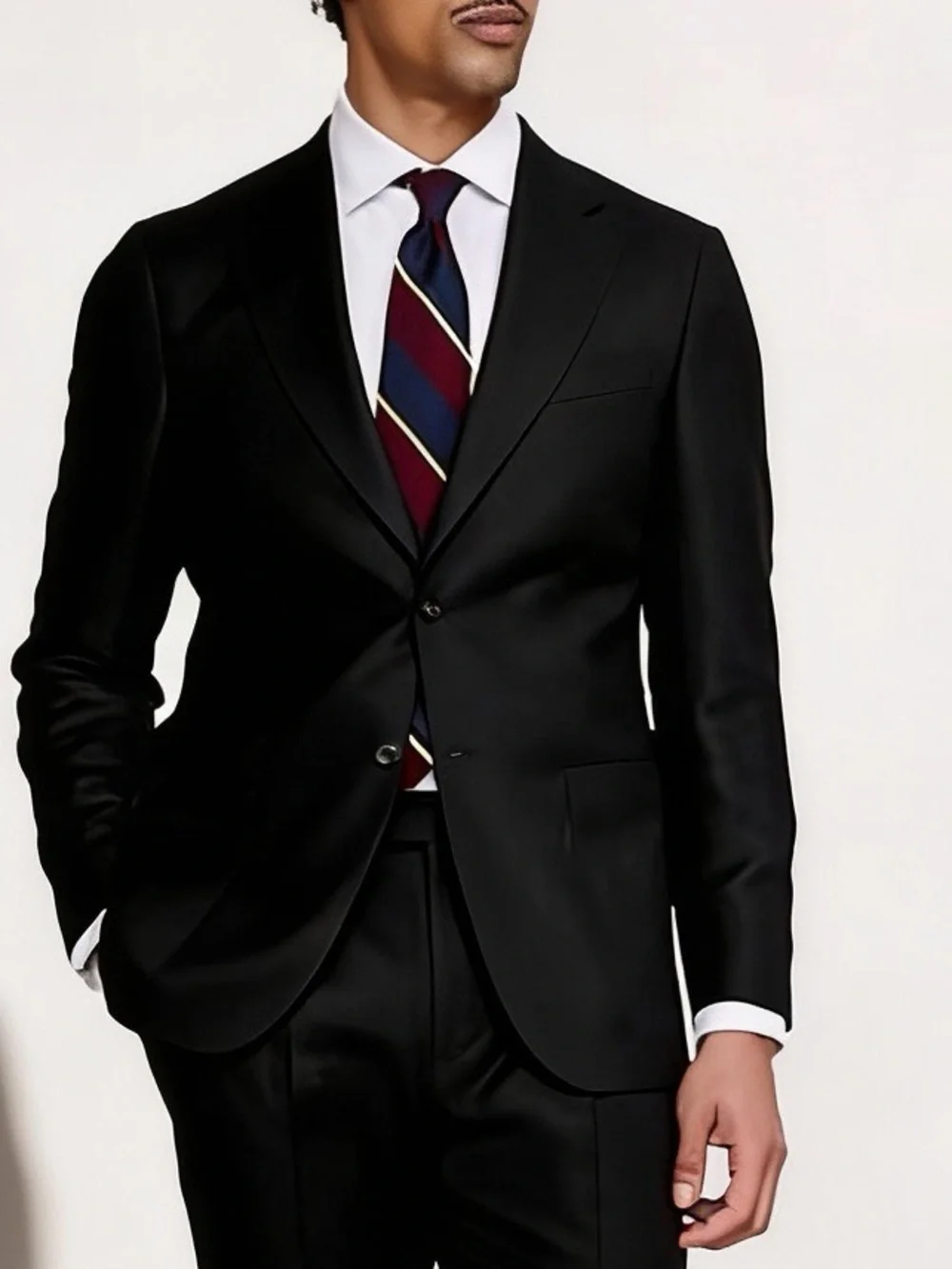 Banana Republic Tailored Slim Fit Italian  Black Suit Jacket Size 40R